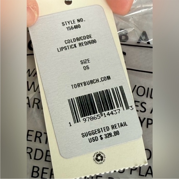 Tory Burch NWT Blake Patent Leather Swingpack Crossbody 156480 In Lipstick Red - Picture 9 of 10